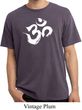 Mens Yoga Shirt Brushstroke Aum Pigment Dyed Tee T-Shirt