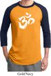 Mens Yoga Shirt Brushstroke Aum Raglan Tee T-Shirt