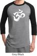 Mens Yoga Shirt Brushstroke Aum Raglan Tee T-Shirt