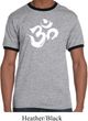 Mens Yoga Shirt Brushstroke Aum Ringer Tee T-Shirt
