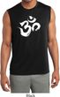 Mens Yoga Shirt Brushstroke Aum Sleeveless Moisture Wicking Tee