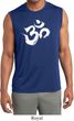 Mens Yoga Shirt Brushstroke Aum Sleeveless Moisture Wicking Tee