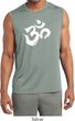 Mens Yoga Shirt Brushstroke Aum Sleeveless Moisture Wicking Tee