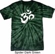 Mens Yoga Shirt Brushstroke Aum Spider Tie Dye Tee T-shirt