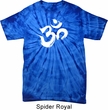 Mens Yoga Shirt Brushstroke Aum Spider Tie Dye Tee T-shirt