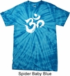 Mens Yoga Shirt Brushstroke Aum Spider Tie Dye Tee T-shirt