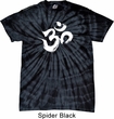 Mens Yoga Shirt Brushstroke Aum Spider Tie Dye Tee T-shirt