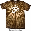 Mens Yoga Shirt Brushstroke Aum Spider Tie Dye Tee T-shirt