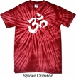 Mens Yoga Shirt Brushstroke Aum Spider Tie Dye Tee T-shirt