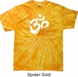 Mens Yoga Shirt Brushstroke Aum Spider Tie Dye Tee T-shirt