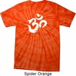 Mens Yoga Shirt Brushstroke Aum Spider Tie Dye Tee T-shirt