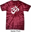 Mens Yoga Shirt Brushstroke Aum Spider Tie Dye Tee T-shirt