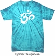 Mens Yoga Shirt Brushstroke Aum Spider Tie Dye Tee T-shirt