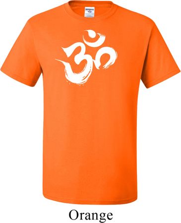 Mens Yoga Shirt Brushstroke Aum Tall Tee T-Shirt