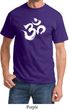 Mens Yoga Shirt Brushstroke Aum Tee T-Shirt