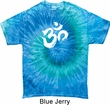 Mens Yoga Shirt Brushstroke Aum Tie Dye Tee T-shirt