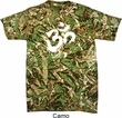 Mens Yoga Shirt Brushstroke Aum Tie Dye Tee T-shirt