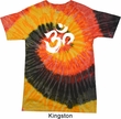 Mens Yoga Shirt Brushstroke Aum Tie Dye Tee T-shirt