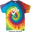 Mens Yoga Shirt Brushstroke Aum Tie Dye Tee T-shirt