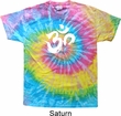 Mens Yoga Shirt Brushstroke Aum Tie Dye Tee T-shirt