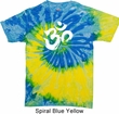 Mens Yoga Shirt Brushstroke Aum Tie Dye Tee T-shirt