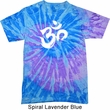 Mens Yoga Shirt Brushstroke Aum Tie Dye Tee T-shirt