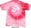 Mens Yoga Shirt Brushstroke Aum Tie Dye Tee T-shirt