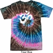Mens Yoga Shirt Brushstroke Aum Tie Dye Tee T-shirt