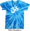Mens Yoga Shirt Brushstroke Aum Twist Tie Dye Tee T-shirt