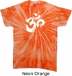 Mens Yoga Shirt Brushstroke Aum Twist Tie Dye Tee T-shirt