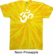 Mens Yoga Shirt Brushstroke Aum Twist Tie Dye Tee T-shirt