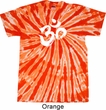 Mens Yoga Shirt Brushstroke Aum Twist Tie Dye Tee T-shirt