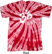 Mens Yoga Shirt Brushstroke Aum Twist Tie Dye Tee T-shirt
