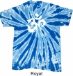 Mens Yoga Shirt Brushstroke Aum Twist Tie Dye Tee T-shirt