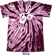 Mens Yoga Shirt Brushstroke Aum Twist Tie Dye Tee T-shirt