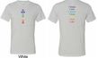 Mens Yoga Shirt Chakra Words Front and Back Tri Blend Crewneck Shirt