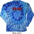 Mens Yoga Shirt Classic Rock Yoga Long Sleeve Tie Dye Tee T-shirt