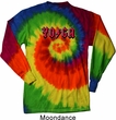 Mens Yoga Shirt Classic Rock Yoga Long Sleeve Tie Dye Tee T-shirt