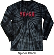 Mens Yoga Shirt Classic Rock Yoga Long Sleeve Tie Dye Tee T-shirt