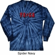 Mens Yoga Shirt Classic Rock Yoga Long Sleeve Tie Dye Tee T-shirt