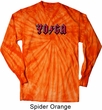 Mens Yoga Shirt Classic Rock Yoga Long Sleeve Tie Dye Tee T-shirt