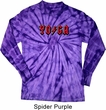 Mens Yoga Shirt Classic Rock Yoga Long Sleeve Tie Dye Tee T-shirt