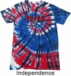 Mens Yoga Shirt Classic Rock Yoga Patriotic Tie Dye Tee T-shirt