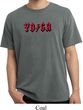 Mens Yoga Shirt Classic Rock Yoga Pigment Dyed Tee T-Shirt