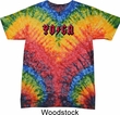 Mens Yoga Shirt Classic Rock Yoga Tie Dye Tee T-shirt