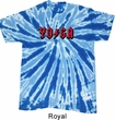 Mens Yoga Shirt Classic Rock Yoga Twist Tie Dye Tee T-shirt
