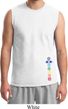 Mens Yoga Shirt Colored Chakras Bottom Print Muscle Tee T-Shirt