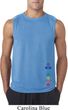 Mens Yoga Shirt Colored Chakras Bottom Print Sleeveless Tee T-Shirt