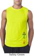 Mens Yoga Shirt Colored Chakras Bottom Print Sleeveless Tee T-Shirt
