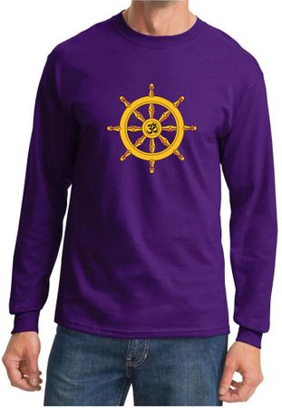 Mens Yoga Shirt Dharma Long Sleeve Tee T-Shirt